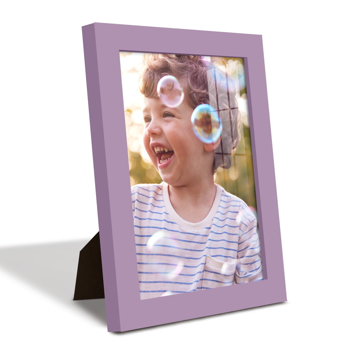 Modern Real Wood 6x8 inch Picture Frame in Violet