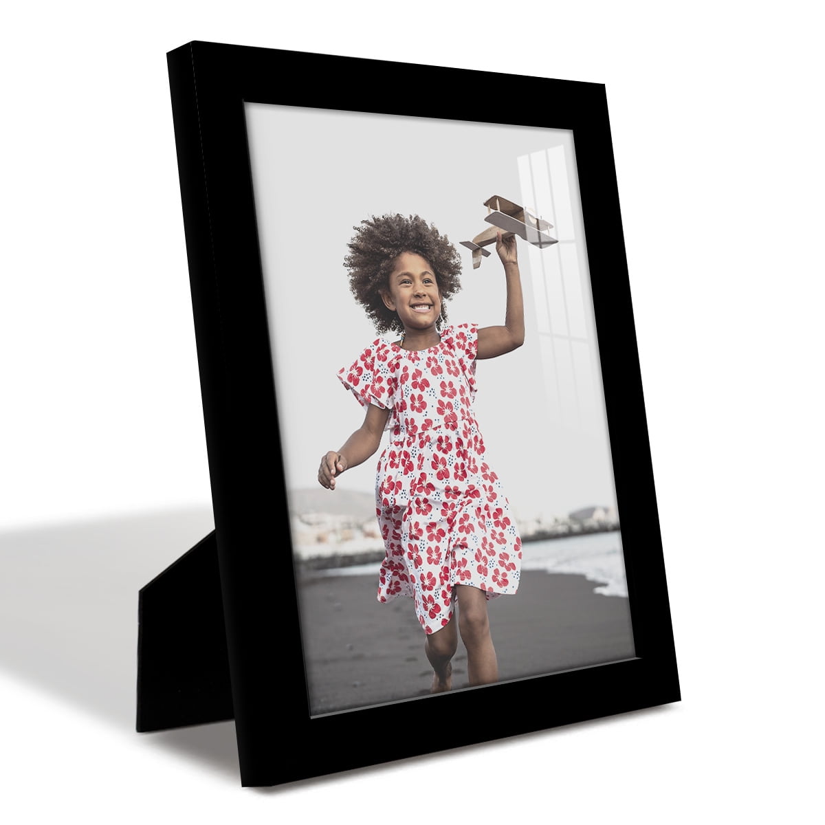 Modern Real Wood 8x10 inch Picture Frame in Black