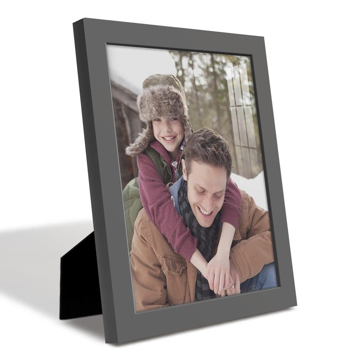Modern Real Wood 8x10 inch Picture Frame in Gray