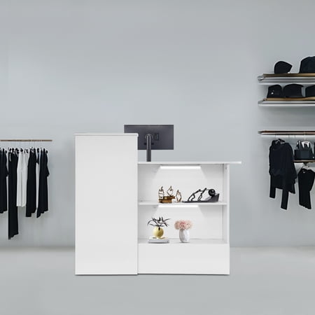 Modern Reception Desk Receptionist Front Desk Commercial Reception Table Used In Offices, Stores, Restaurants, Beauty Salons