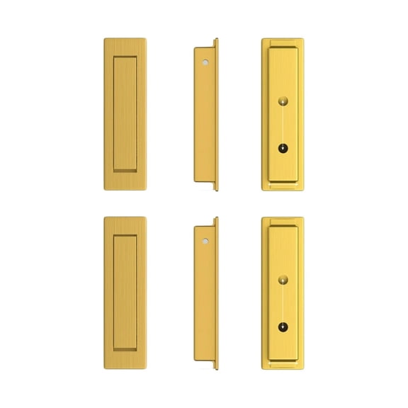 Modern Recessed Cabinet Door Handle Stainless Steel Rustproof Pulls Drawer Knobs Concealed Handles Hardware Enduring
