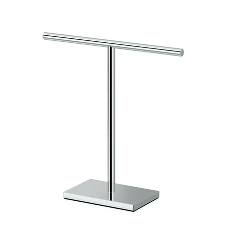 Gatco 1444C Countertop T-Shape Hand Towel Holder 11", Chrome