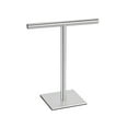 thumbnail image 1 of Modern Rectangle Base Freestanding Countertop Towel Holder, Stainless Steel T-Shape Style Countertop Hand Towel Rack For Bathroom, Kitchen And Shelf, 1 of 2