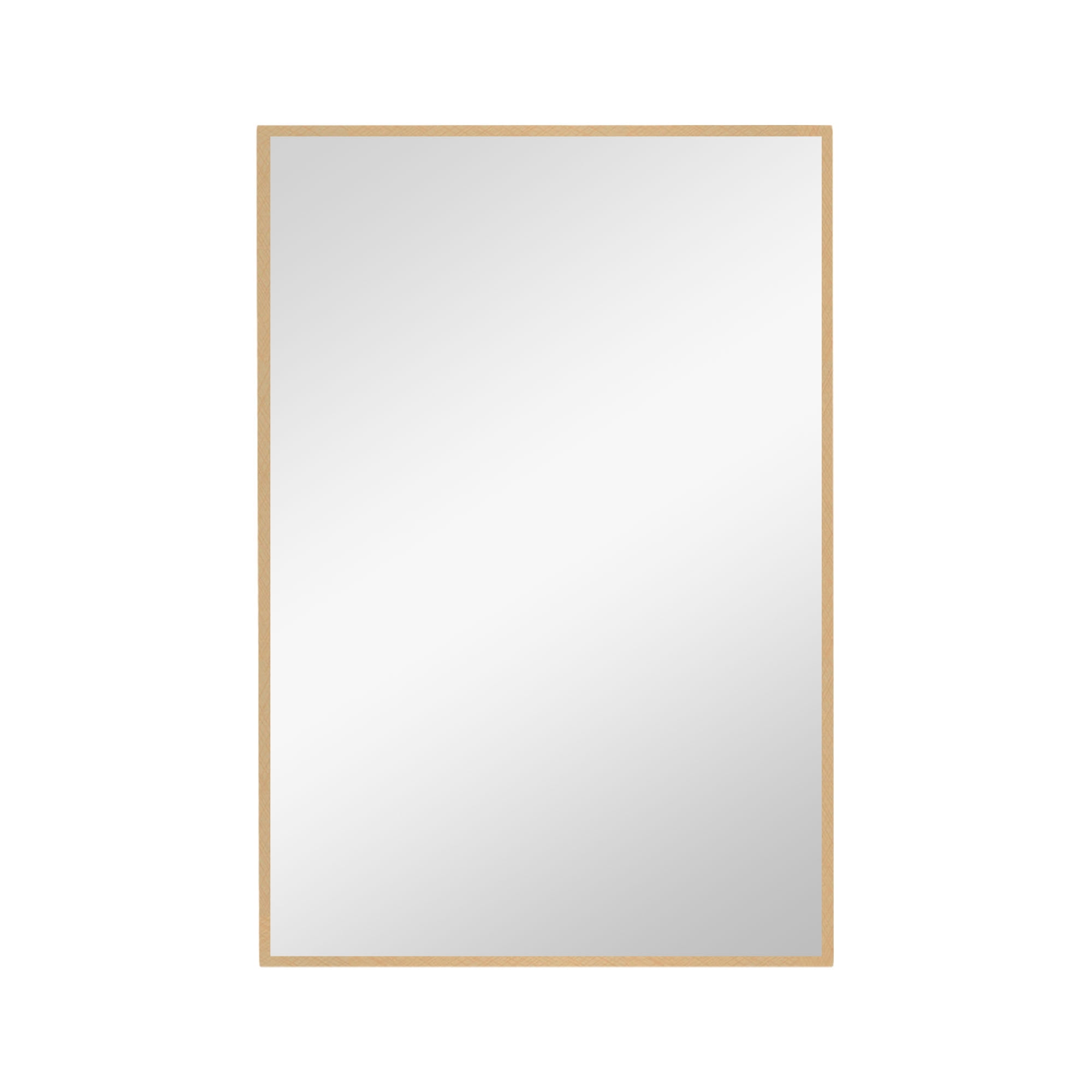 Modern Rectangle Gold WallMounted Bathroom Vanity Mirror