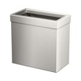 thumbnail image 1 of Modern Waste Can Rectangle in Satin Nickel - New (hd), 1 of 7
