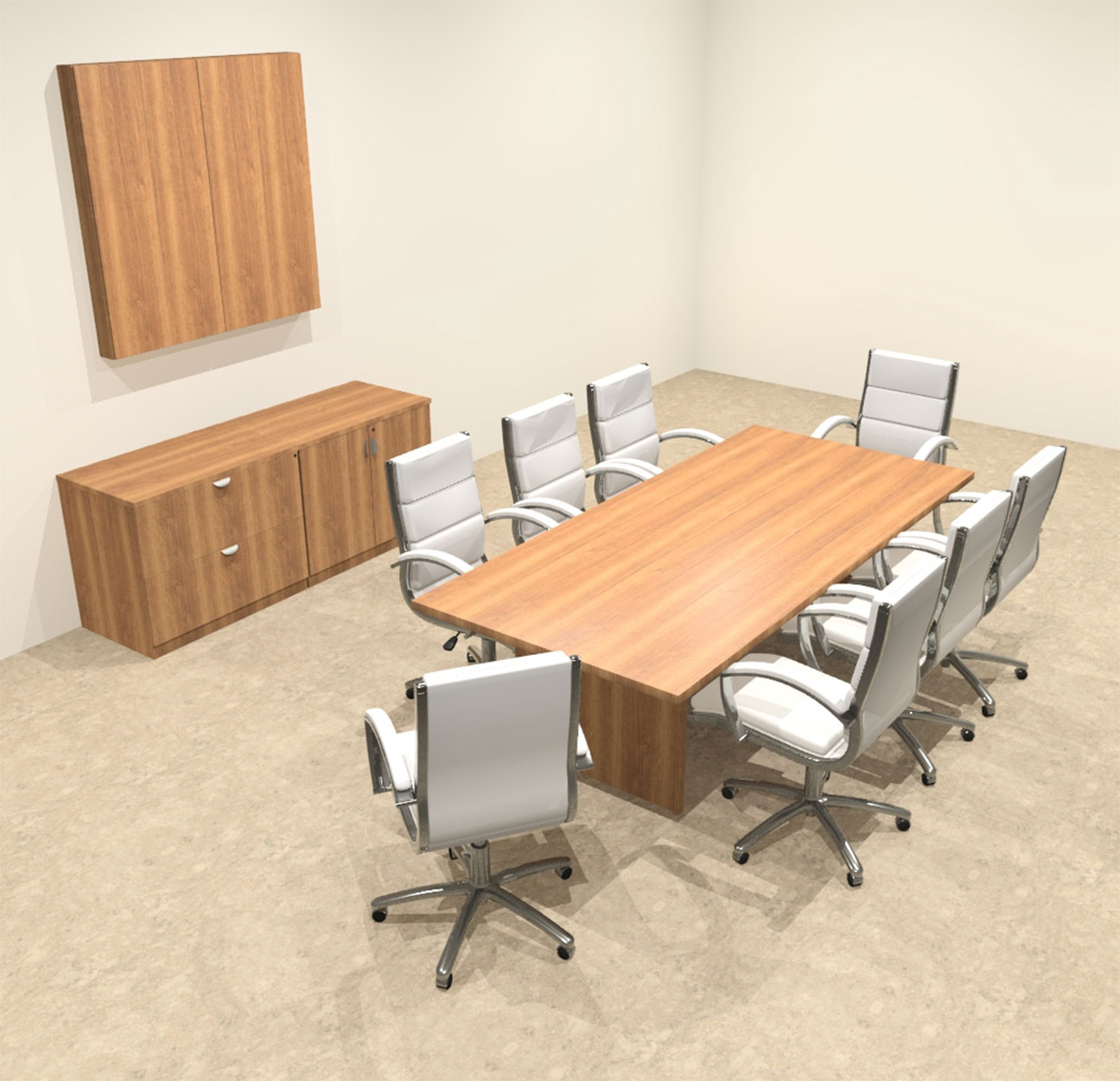 Modern Rectangular 8' Conference table, #OT-SUL-C21 - Walmart.com