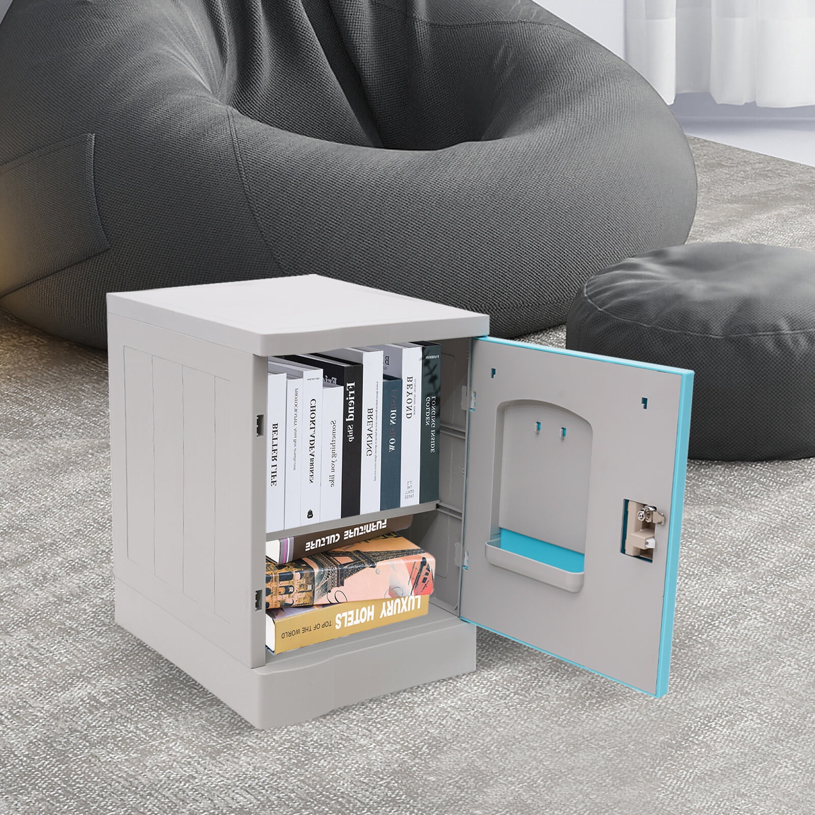 Rectangle Lock For Locker Modern Rectangular Blue Locker Lockable Storage Cabinet 19