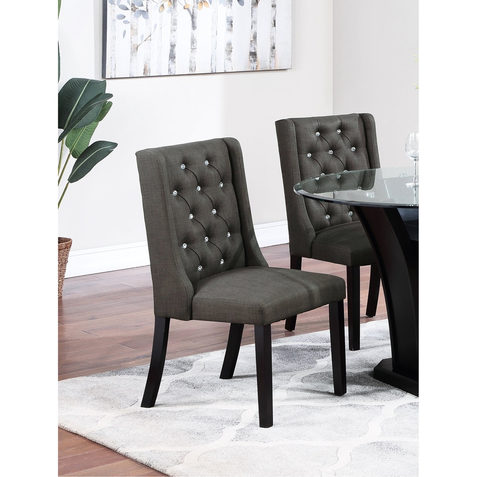Modern Rectangular Chairs | Enhance Your Dining with a Set of 2 ...