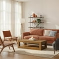 thumbnail image 1 of Modern Rectangular Coffee Table with Bottom Shelf (48in x 24in / 1220mm x 610mm), Pecan Wirebrush, 1 of 6