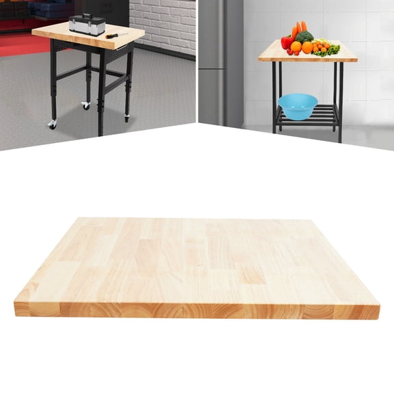 Modern Rectangular Countertop Rubber Wood Countertop Standard Countertop Used As A Cutting Board, Table Board, Pedal
