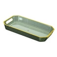 thumbnail image 1 of Modern Rectangular Decorative Tray Cosmetic Storage Household with Handles Jewelry Tray for Coffee Table Living Room Bathroom Countertop Green, 1 of 8