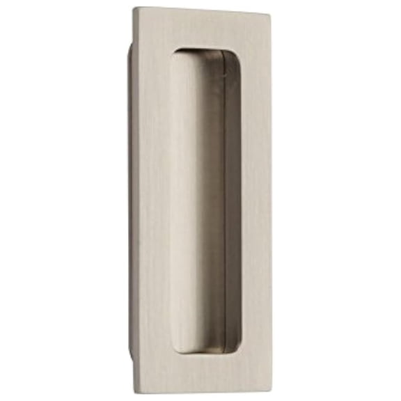 Modern Rectangular Flush Pull - 1-3/4" x 4" Brass Door Pull - Cabinet Hardware, Drawer Pulls, Furniture Hardware - Contemporary Style