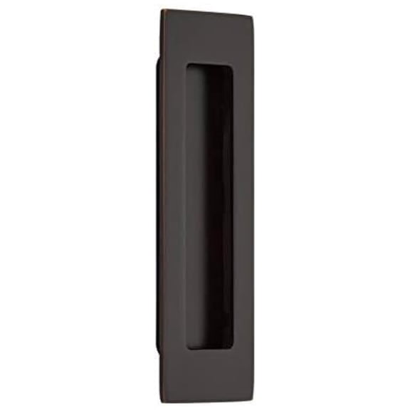 , Modern Rectangular, Flush Pull, 1-3/4" x 6", Oil Rubbed Bronze