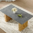 thumbnail image 1 of Modern Rectangular Table With Cement-grey Top And Large Legs For Kitchen, Dining Living Room Ultra-modern Design Support Comfort, 1 of 6
