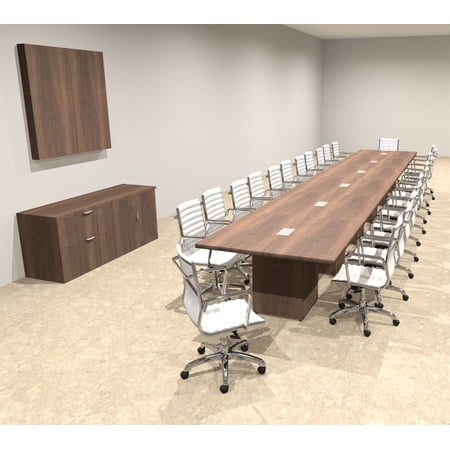 Modern Rectangular Top Cube Leg 24' Feet Conference Table, #OF-CON-CS36
