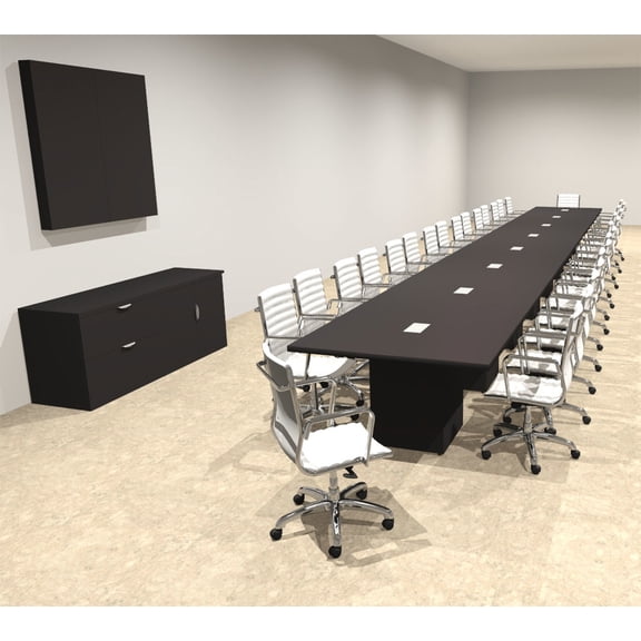Modern Rectangular Top Cube Leg 32' Feet Conference Table, #OF-CON-CS55