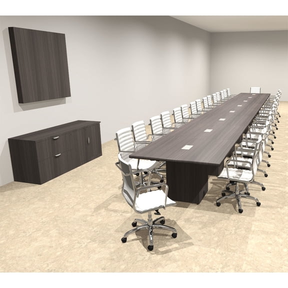 Modern Rectangular Top Cube Leg 32' Feet Conference Table, #OF-CON-CS56
