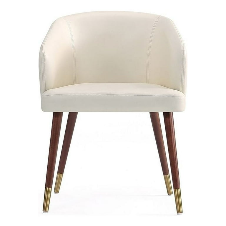 Manhattan Comfort Modern Reeva Dining Chair Upholstered in Leatherette with Beech Wood Back and Solid Wood Legs in Walnut and Graphite Grey Manhattan Comfort Modern Reeva Dining Chair Upholstered in Leatherette with Beech Wood Back and Solid Wood Legs in Walnut and Graphite Grey