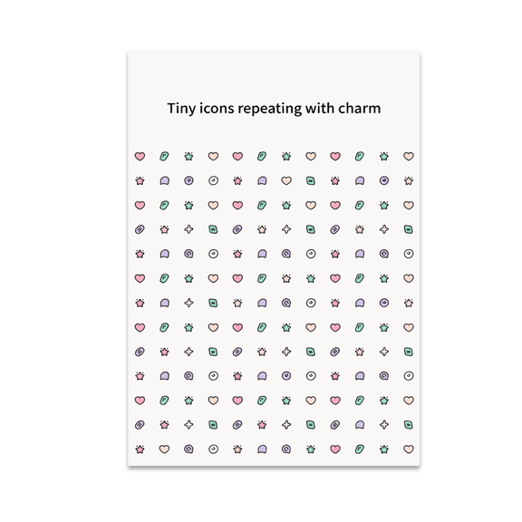Modern Repeat Pattern Art - Home Decor Enthusiast - 13x19 Poster Print