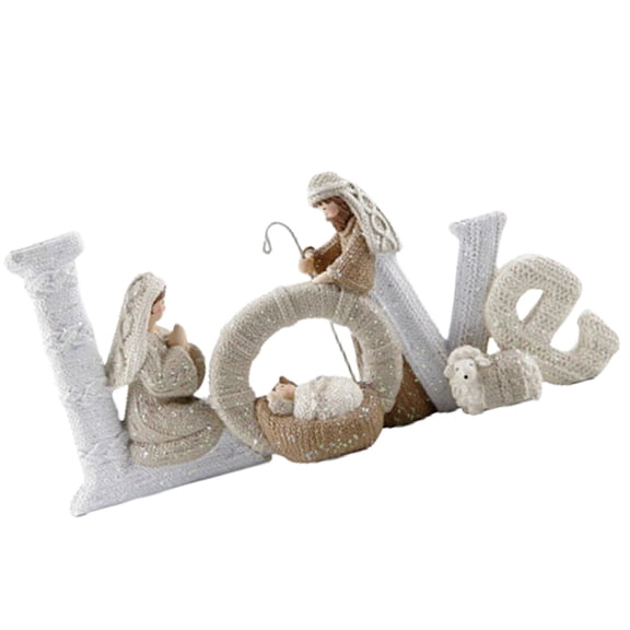 Modern Resin Nativity Scene Decors for Living Room Religious Ornamentation
