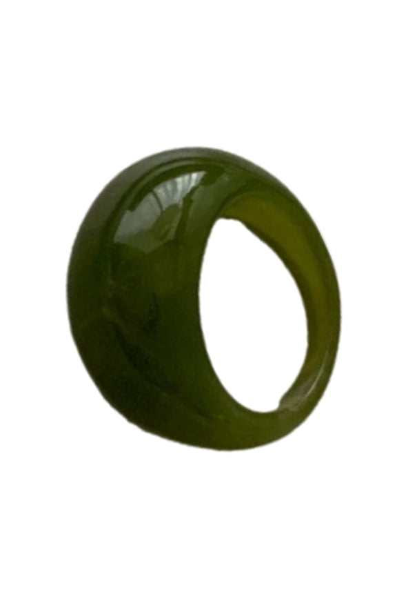 Modern Resin Statement Rings Smooth Curved Comfortable Fit Finger Jewelry Suitable For Casual And Formal Outfits