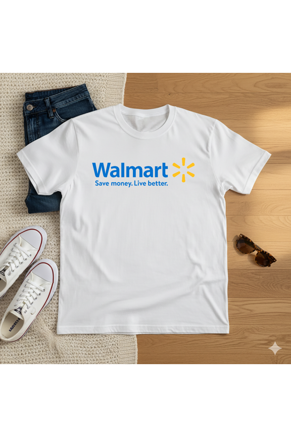 Modern Retail Inspired Store Emblem Simple Clean Logo Design Unisex T-Shirt, up to size 5XL