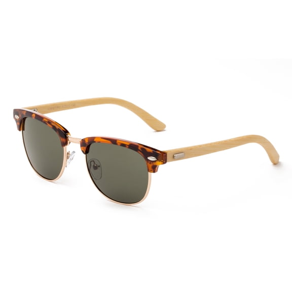 Modern Retro Fashion Real Bamboo Temple Fashion Sunglasses Vintage Design for Men & for Women