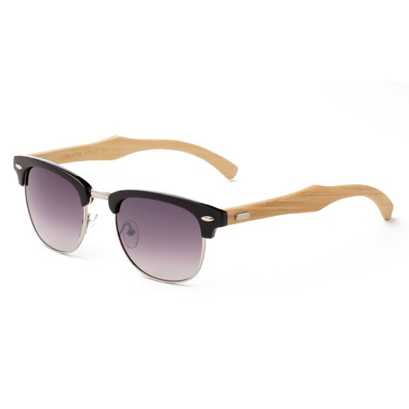 Modern Retro Fashion Real Bamboo Temple Mixed Frame Sunglasses Vintage Design for Men & for Women