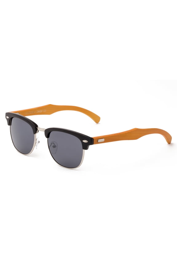Modern Retro Fashion Real Bamboo Temple Mixed Frame Sunglasses Vintage Design for Men & for Women