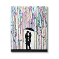thumbnail image 1 of Modern Romantic Rainfall Silhouette Abstract Graphic Art Gallery Wrapped Canvas Print Wall Art, 1 of 7