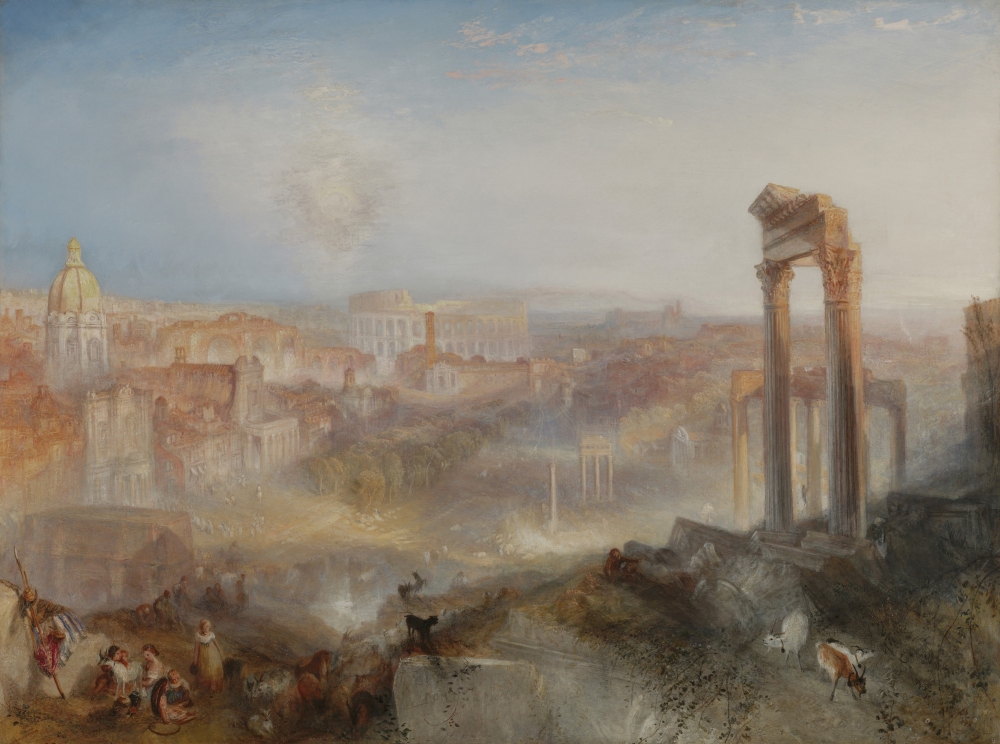 Modern Rome - Campo Vaccino Canvas Art - (36 x 24)