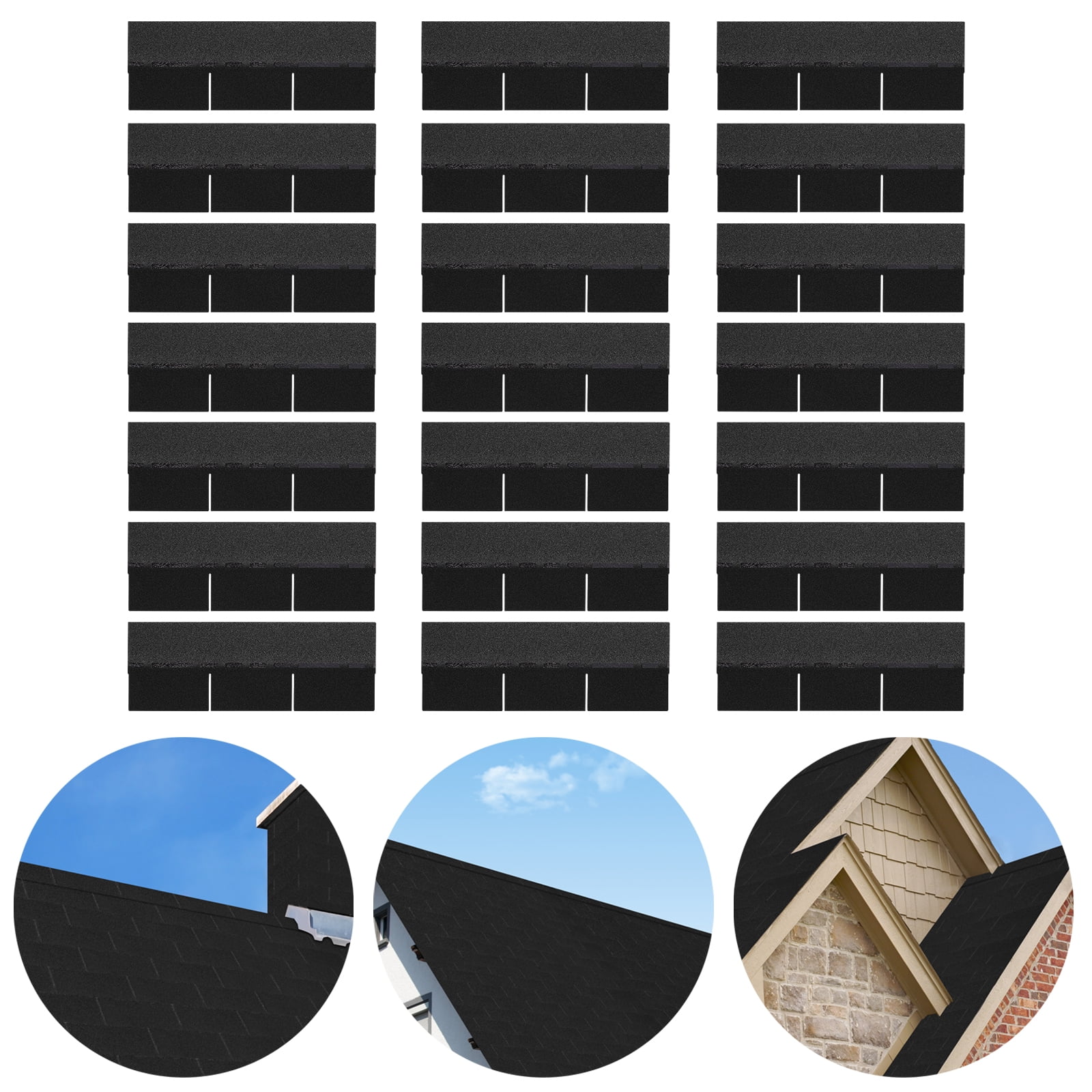 Modern Roofing Shingles Asphalt Shingles Roof Tiles 21Pcs Asphalt Roof Shingles for Row Houses, Flat Roofs