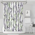 thumbnail image 1 of Modern Roses Shower Curtain - Contemporary Floral Pattern, Clean Lines, 72x72 Inches, 1 of 5