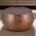 thumbnail image 1 of Exquisite Handcrafted & Durable 32" Round Aluminum Coffee Table|Antique Copper, 1 of 7