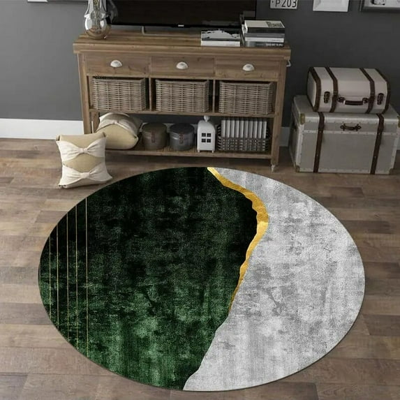 Modern Round Carpet Living Room ration Rugs Chair Mat Bedroom r Lounge Rug Fitness Mats Large Area Carpets Washable