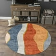 thumbnail image 1 of Modern Round Carpet Living Room ration Rugs Chair Mat Bedroom r Lounge Rug Fitness Mats Large Area Carpets Washable, 1 of 6