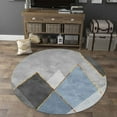 thumbnail image 1 of Modern Round Carpet Living Room ration Rugs Chair Mat Bedroom r Lounge Rug Fitness Mats Large Area Carpets Washable, 1 of 6