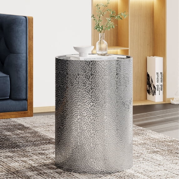 Modern Round Iron Coffee Table / Saves You Assembly Trouble