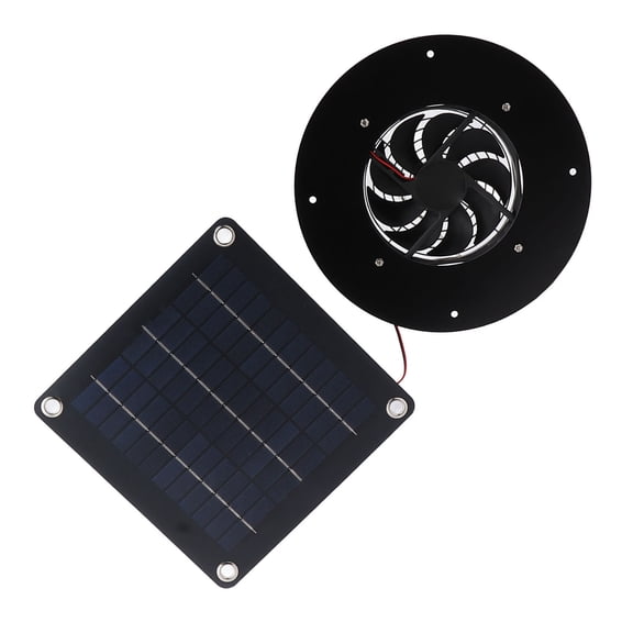 Modern Round Solars Powered Fan Weatherproof Solars Air Exchangers For Camping Tents And Backyard Structures Low Noise