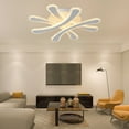 thumbnail image 1 of Modern Round White Acrylic LED Ceiling Light Flush Mount Lamp Bedroom Living Room Chandelier W/o Bulb, 1 of 24