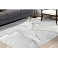 thumbnail image 1 of Modern Rug, Luxury Rugs, Easy To Clean Rugs, Gray Marble Rug, Colorful Rug, Cool Rug, Printed Rug, Marble Rugs, Living Room Rug, Home Decor, 2.6'x5' - 80x150 cm, 1 of 8