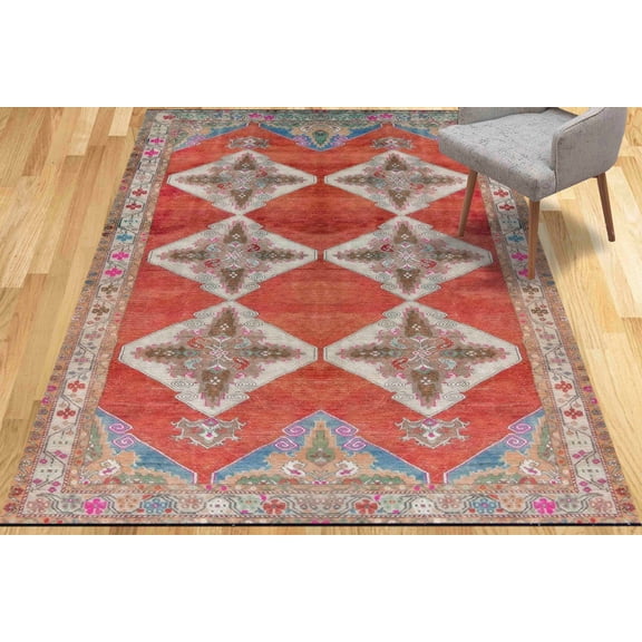 Modern Rugs, Easy To Clean Rugs, Chenille Printed Stye Rugs, Bedroom Rug, Corridor Rugs, Rug, Geometric Rugs, Oriental Rugs, Cool Rug, 1.7'x2.3' - 50x70 cm