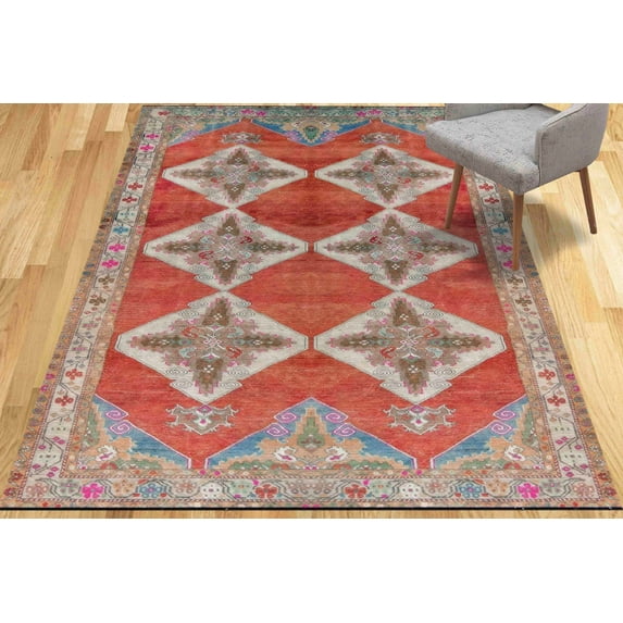 Modern Rugs, Easy To Clean Rugs, Chenille Printed Stye Rugs, Bedroom Rug, Corridor Rugs, Rug, Geometric Rugs, Oriental Rugs, Cool Rug, 5.9'x9.2' - 180x280 cm