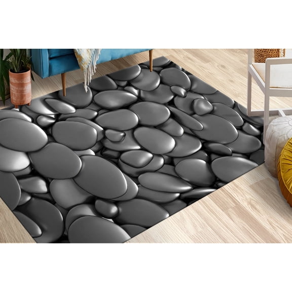 Modern Rugs, Popular Rugs, Large Rugs, Easy to Clean Rug, Decorative Rug, Thin Rug, Modern Rug, Bath Rugs, Gray Rugs, Cute Rug, Home Decor, 3.3'x5' - 100x150 cm