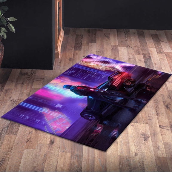 Modern Rugs, Thick Rug, Cyberpunk Rugs, Gift For Him Rugs, Abstract Rug, Modern Rug, Personalized Gifts Rug, Bath Rugs, Girl Room Rug, 5.9'x9.2' - 180x280 cm