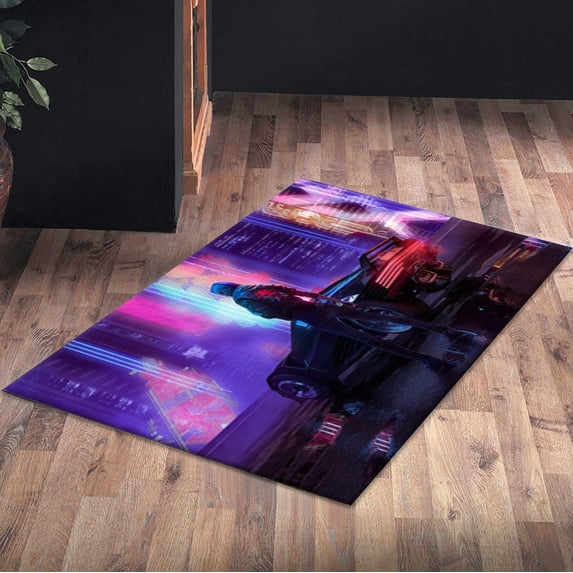 Modern Rugs, Thick Rug, Cyberpunk Rugs, Gift For Him Rugs, Abstract Rug, Modern Rug, Personalized Gifts Rug, Bath Rugs, Girl Room Rug, 2.6'x4' - 80x120 cm