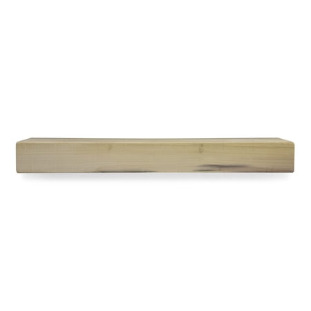 Modern Rustic 48 in. Midnight Black Mantel