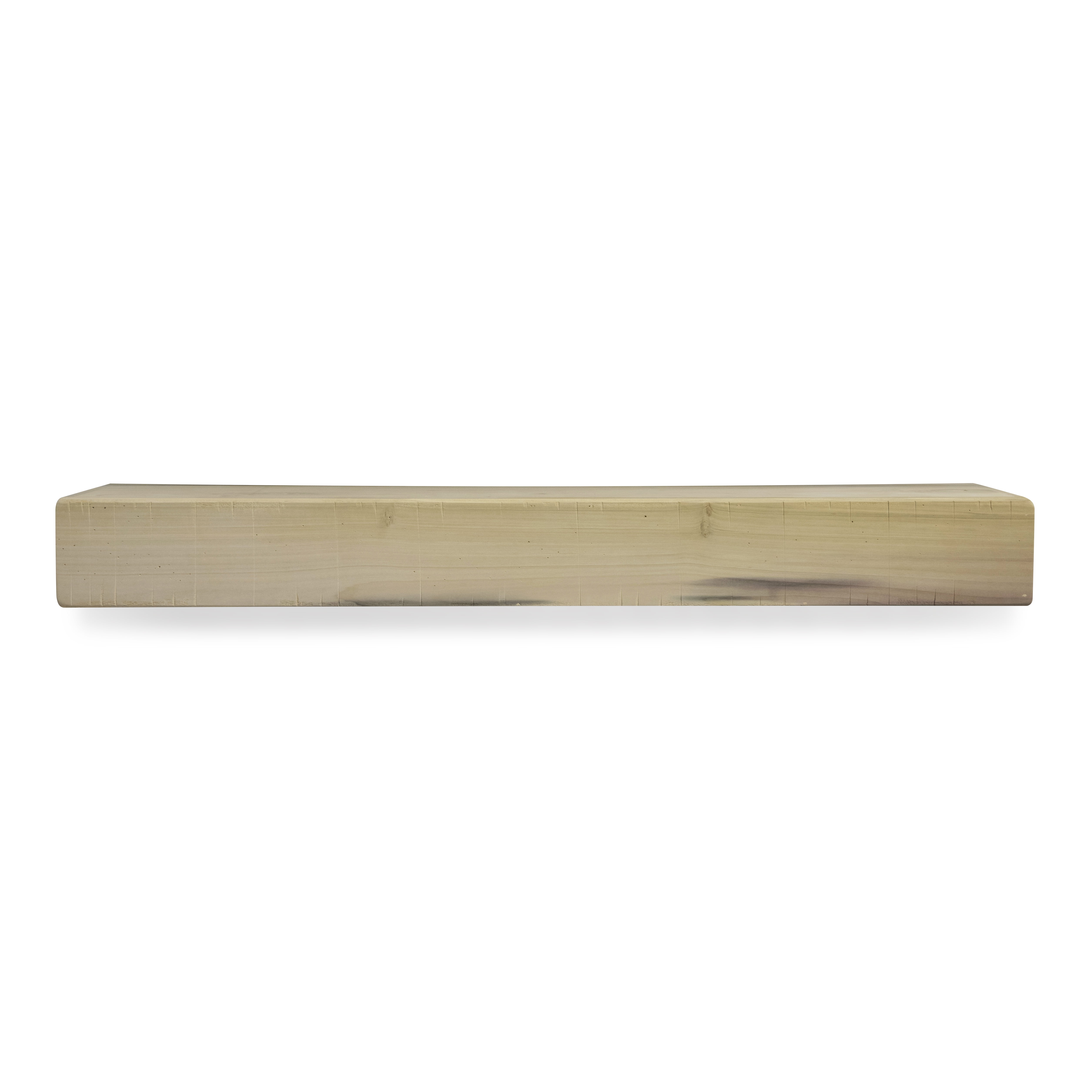 Modern Rustic 60 in. Midnight Black Mantel