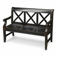 thumbnail image 1 of Modern Rustic Black Bench, 1 of 2