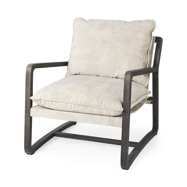 Modern Rustic Cozy Black And Cream Accent Chair Modern Rustic Cozy Black And Cream Accent Chair